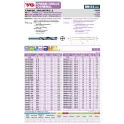 Wiertło węglikowe VHM TiALN fi 6,0 3xD YG-1     DH423060