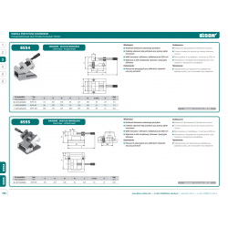 Imadło precyzyjne szlifierskie pochylne 6554-80 BISON-BIAL 80mm - BISON