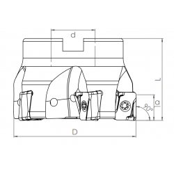 Głowica frezarska Ø63 TK90 AN17 D63 A22 Z06-H SMOXH SM31777 - SMOXH