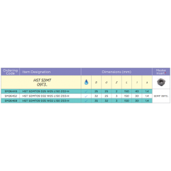 Frez składany Ø25 HST SDMT09 D25 W25 L150 Z02-H SMOXH SM26445 - SMOXH