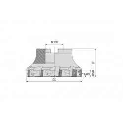 Głowica frezarska fi 63 AFM90 AD1505 D63 Z6  AKKO | AKKO | Andrex