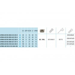 Głowica frezarska fi 125 AFM90 AD1505 D125 Z9  AKKO | AKKO | Andrex