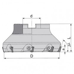 Głowica frezarska fi 63 AFM75 SP12 D63 Z5 SPKN 1203 AKKO | Andrex