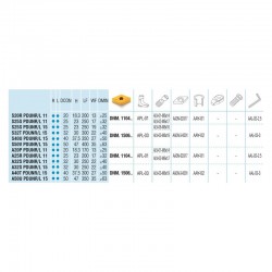 Nóż tokarski wytaczak S32T PDUNR DNMG 15 AKKO