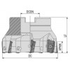 Głowica frezarska Ø63 AFM90 BD11T3 D063 BDMT AKKO | AKKO | Andrex