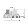 Głowica frezarska Ø80 AFM90 SE12 D080 SEET1203 AKKO | AKKO | Andrex